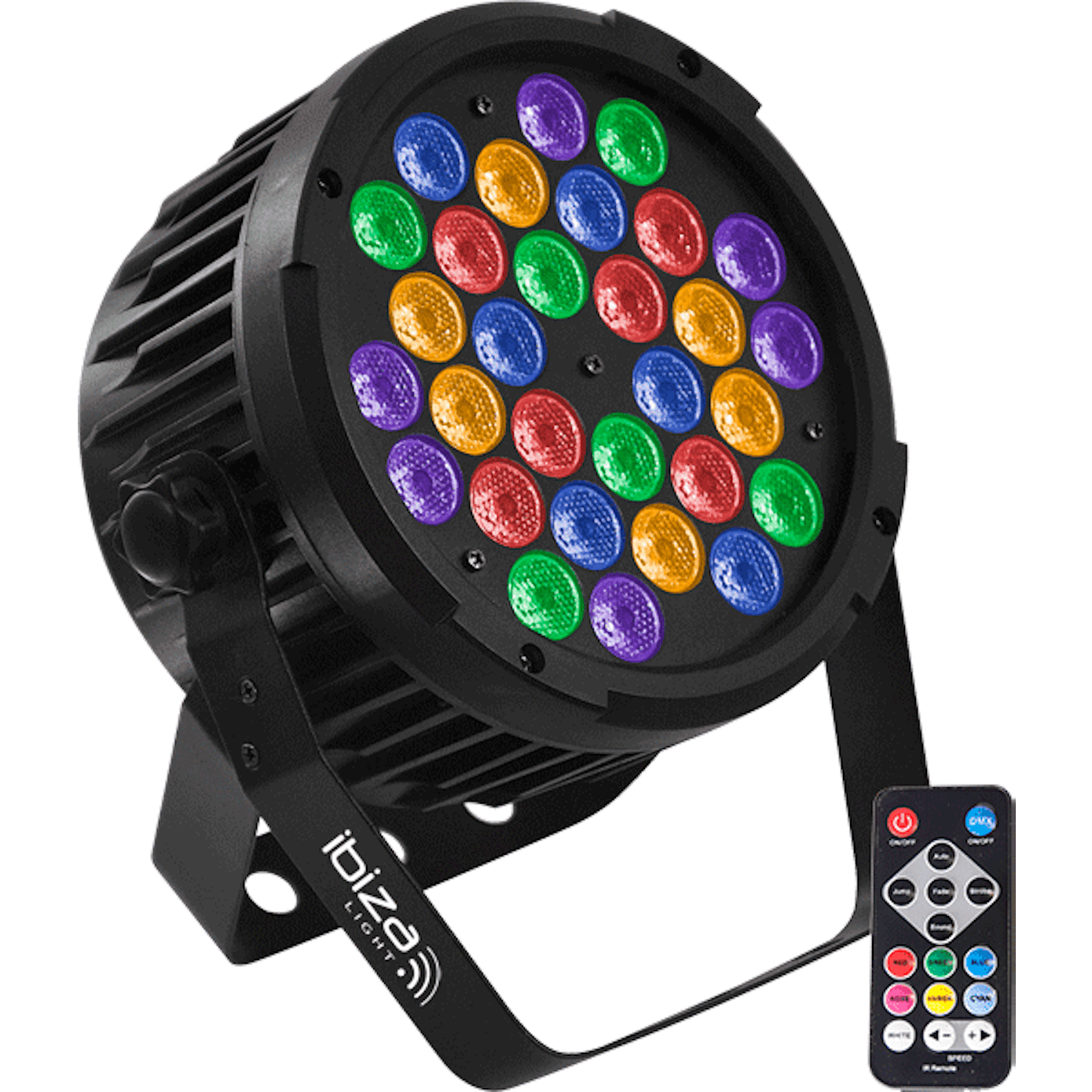 IBIZA Par LED RGBA UV PAR lamper SoundStoreXL.no UV lamper SoundStoreXL.no