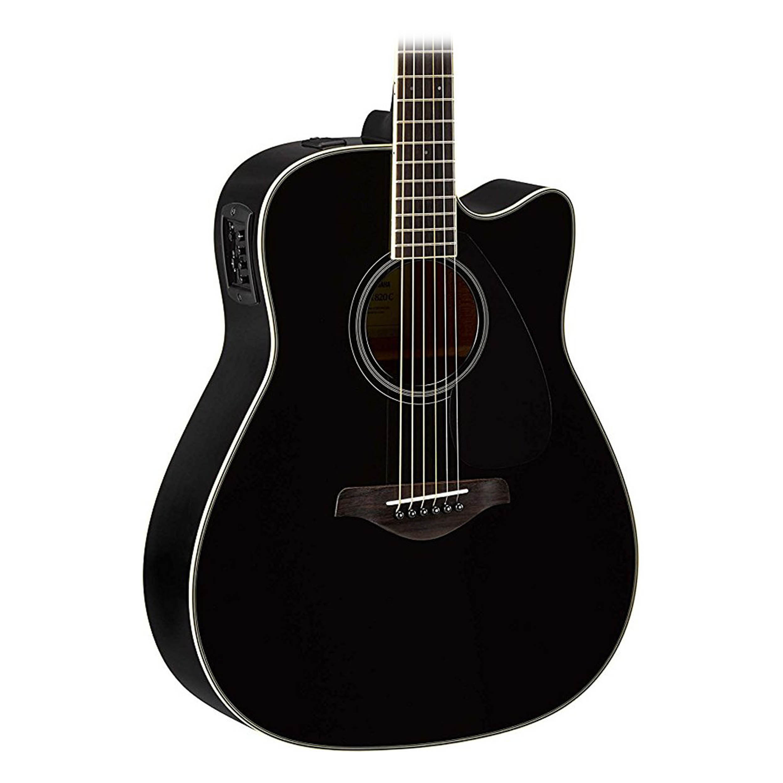 Yamaha FX370C Electric Acoustic Guitar Black Western Guitar