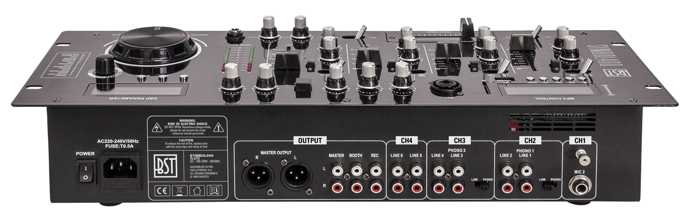BST DJ Mixer m. Bluetooth DJmixere