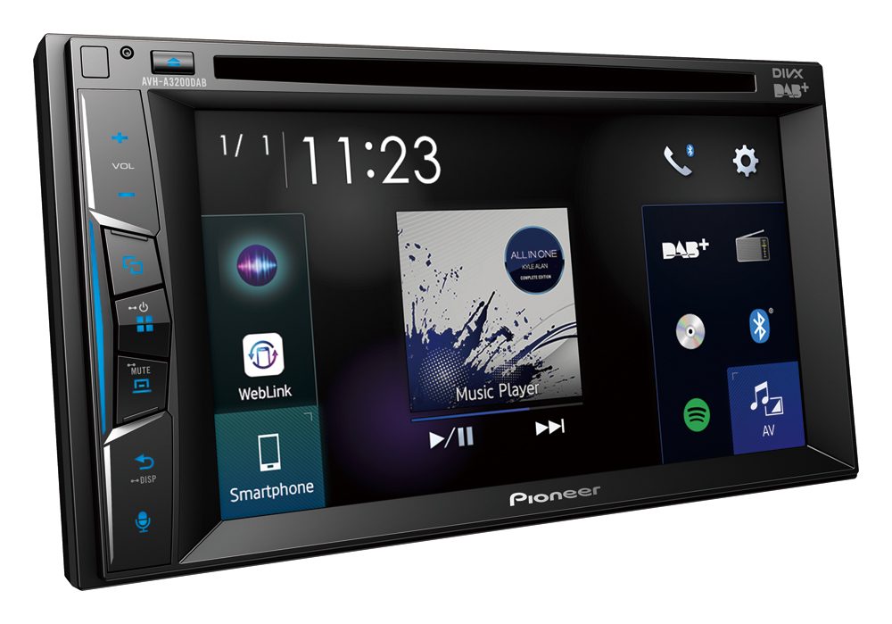 Pioneer AVHA3200DAB Bluetooth og DAB radio Bilstereo DAB+