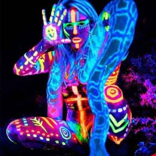 UV body & facepaint for 25 persons Til ansigtet UV body & facepaint for 25 persons Til ansiktet